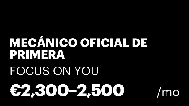 MECÁNICO OFICIAL DE PRIMERA