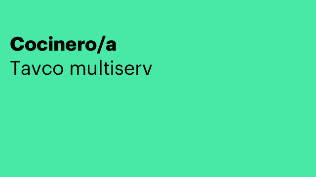 Cocinero/a