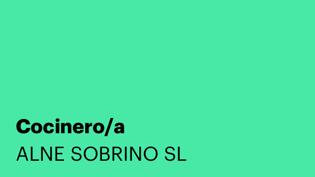 Cocinero/a