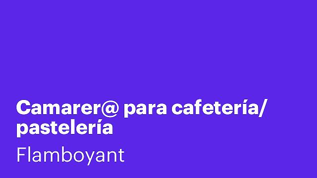 Camarer@ para cafetería/ pastelería
