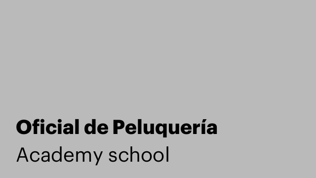 Oficial de Peluquería