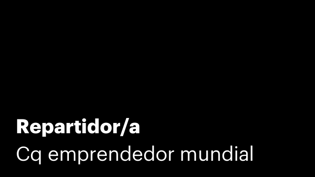 Repartidor/a