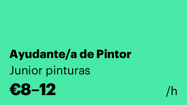 Ayudante/a de Pintor