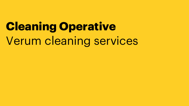 Cleaning Operative