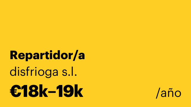 Repartidor/a