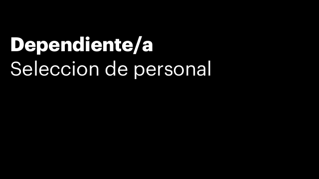 Dependiente/a