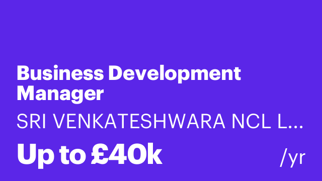 Business Development Manager