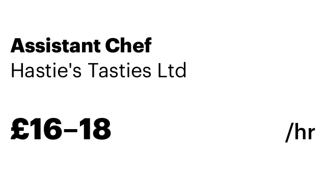 Assistant Chef