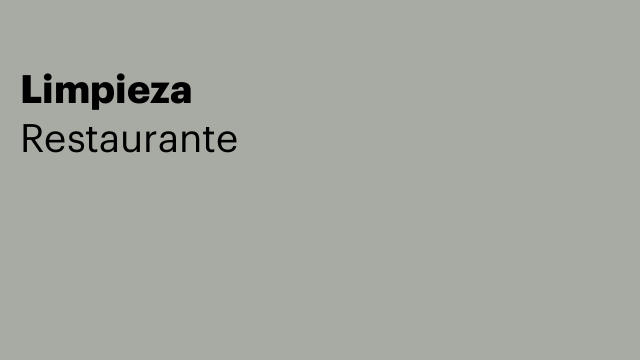 Limpieza