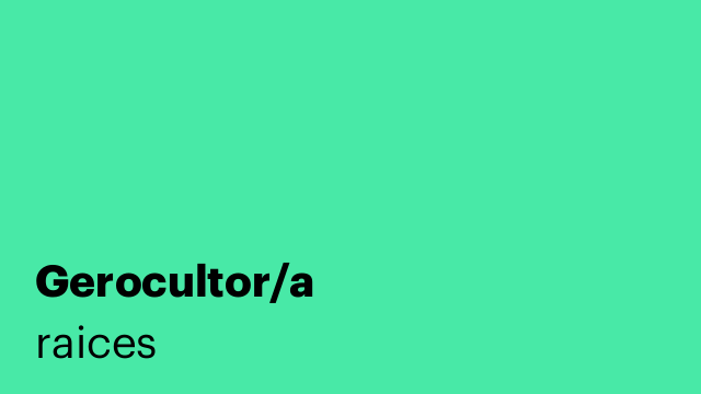 Gerocultor/a