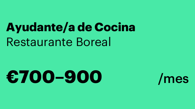 Ayudante/a de Cocina