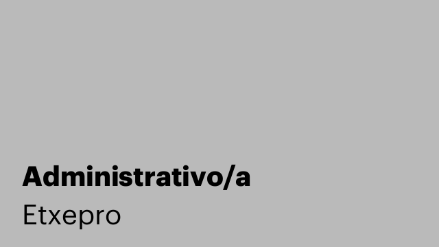 Administrativo/a