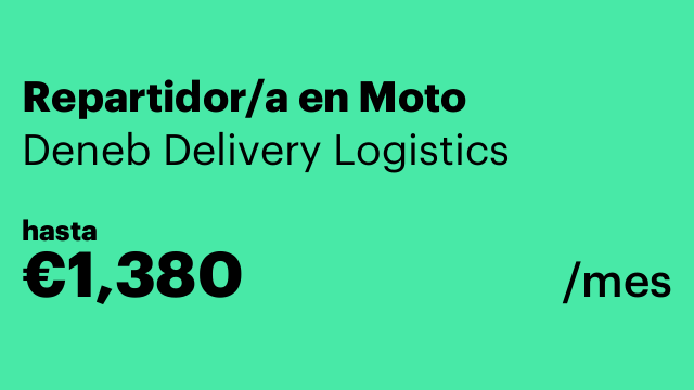 Repartidor/a en Moto