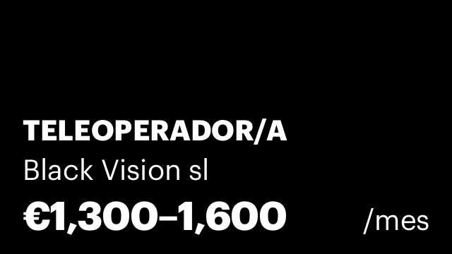 TELEOPERADOR/A
