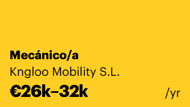 Mecánico/a