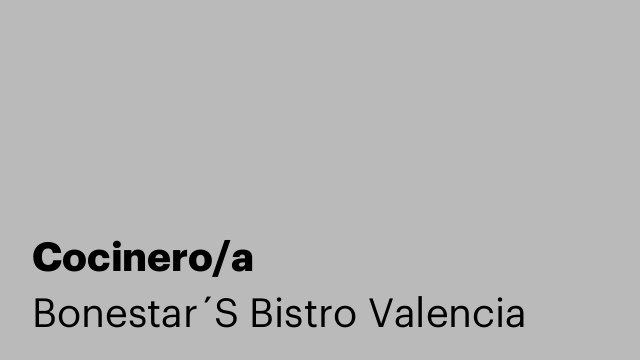 Cocinero/a