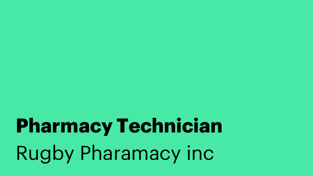 Pharmacy Technician