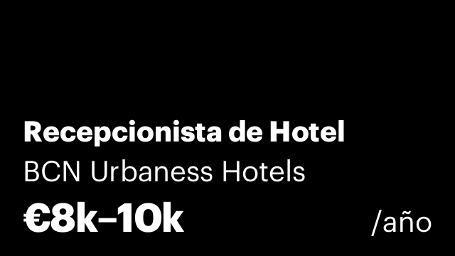 Recepcionista de Hotel