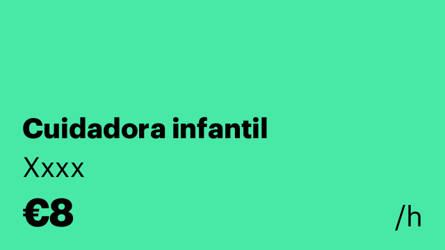 Cuidadora infantil