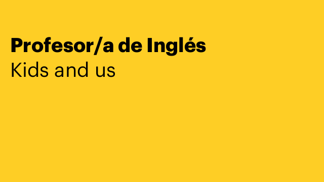 Profesor/a de Inglés