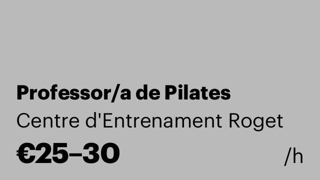 Professor/a de Pilates