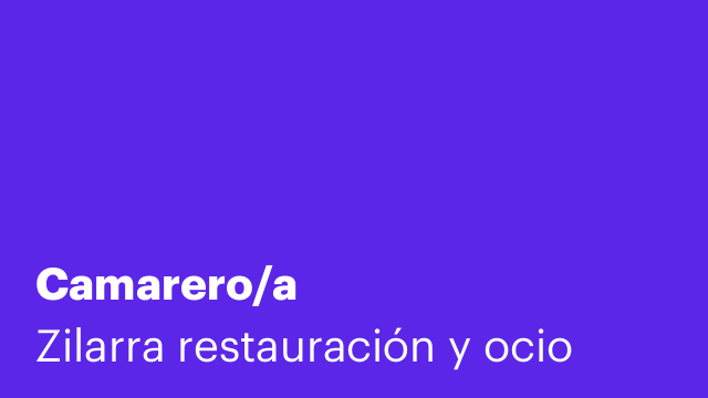 Camarero/a