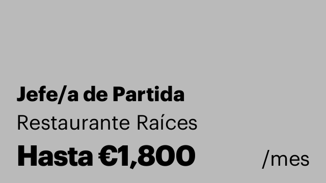 Jefe/a de Partida