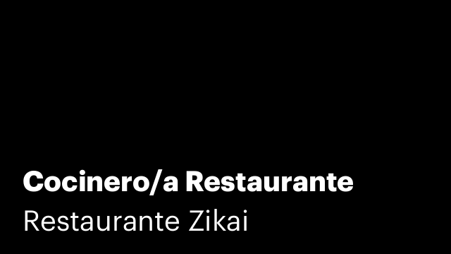 Cocinero/a Restaurante