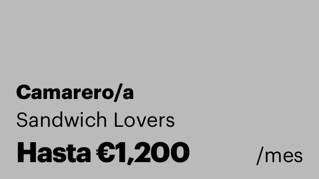 Camarero/a