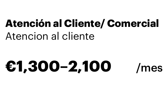 Atención al Cliente/ Comercial