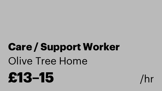 Care / Support Worker