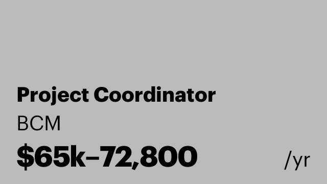 Project Coordinator