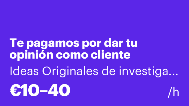 Te pagamos por dar tu opinión como cliente