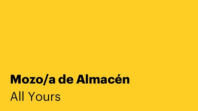 Mozo/a de Almacén