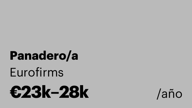 Panadero/a