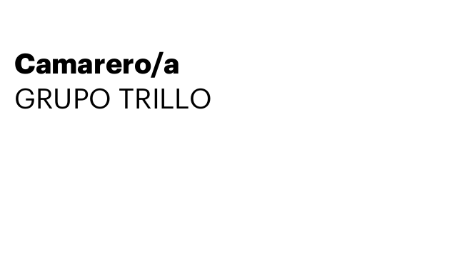 Camarero/a