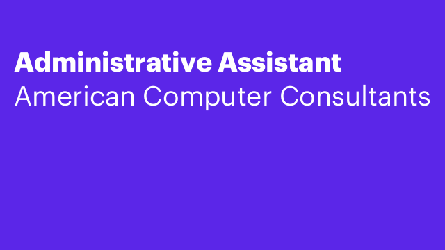 Administrative Assistant