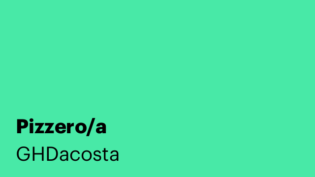 Pizzero/a