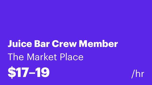 Juice Bar Crew Member