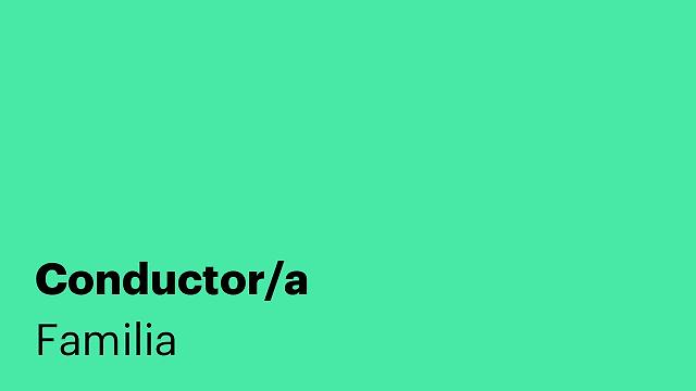 Conductor/a
