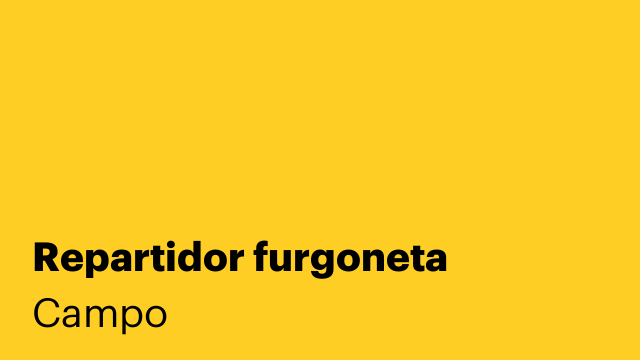 Repartidor furgoneta