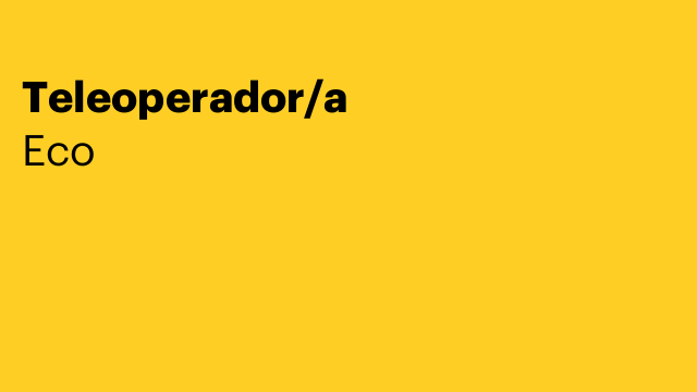 Teleoperador/a