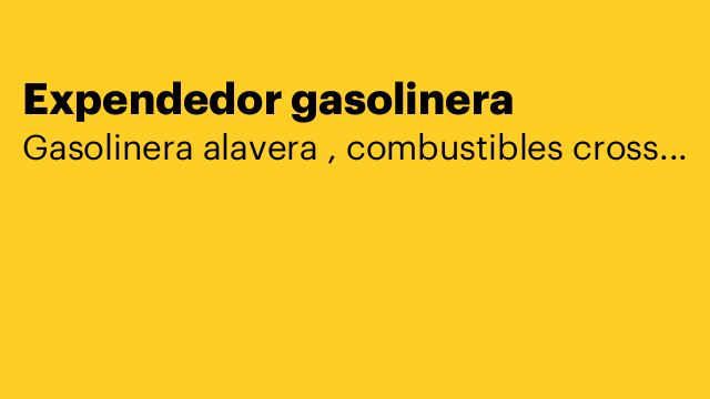 Expendedor gasolinera