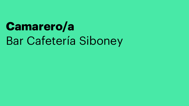 Camarero/a