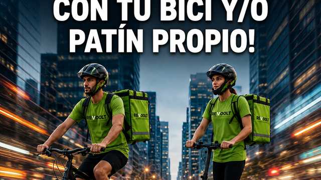 Repartidor/a en Bicicleta o Patinete Propio – Madrid