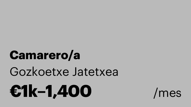 Camarero/a