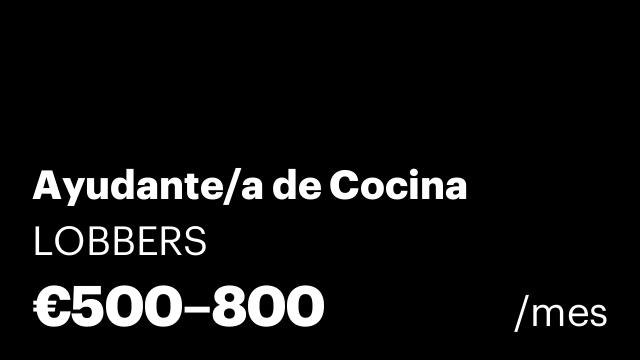 Ayudante/a de Cocina