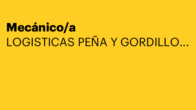 Mecánico/a