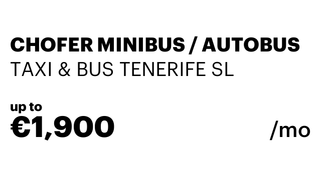 CHOFER MINIBUS / AUTOBUS