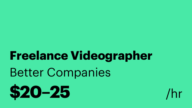 Freelance Videographer